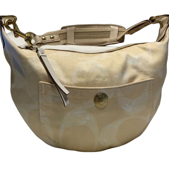 Authentic Vintage Y2K Coach Signature Hampton Shoulder Bag - Picture 9 of 16